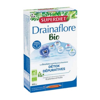 SUPER DIET Drainaflore Detox suplement 20 x 15 ml